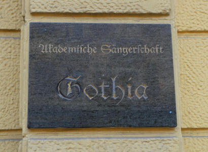 Fraktur font sign for Akademische Sängerschaft Gothia