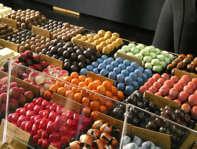 multicolored truffles