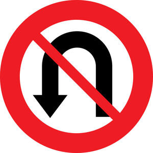 no u turn