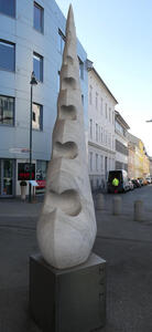 teardrop shaped sculpture