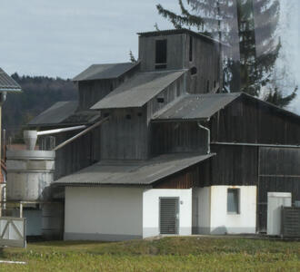 factory with multi level roofs