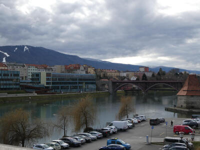 view over drava river