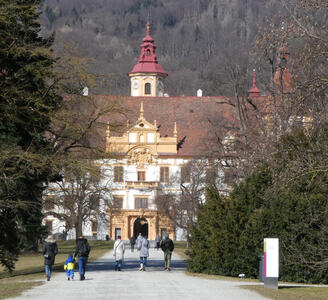 Front view of Eggenberg Castle