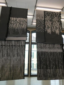 hanging tapestries