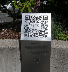 plaque at DIN plaza