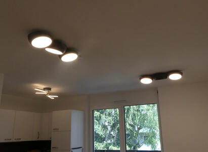 kitchen dining and living room lights