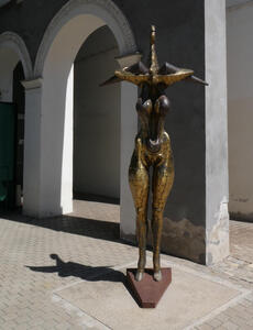 abstract woman sculpture