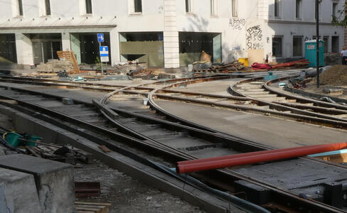 view down Vorbeckgasse