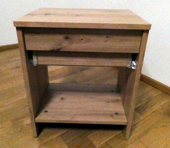 nightstand back view