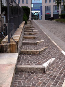 stairs that look like chevrons
