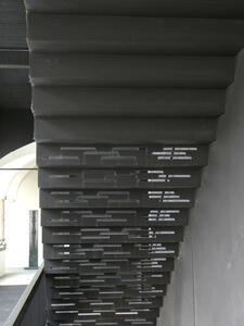 slotted metal stairs