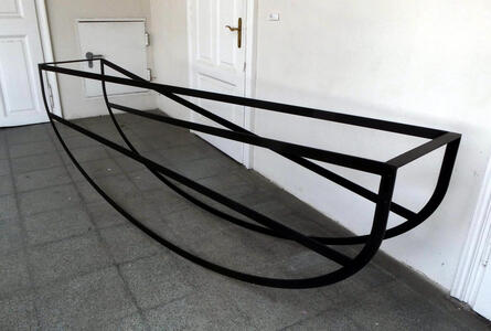 double semicircle with flat end on top