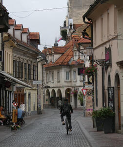 old cobblestone street