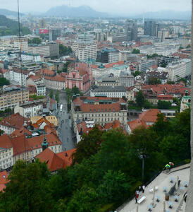 city view from top of castle