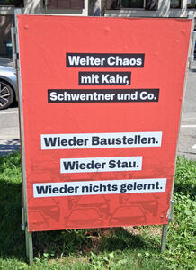 Weiter Chaos mit Kahr, Schwentner und Co. Wieder Baustellen. Wieder Stau. Wieder nichts gelernt