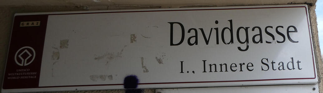 sign for Davidgasse