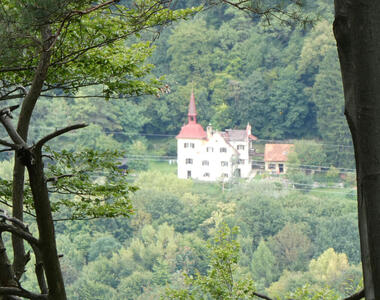 View of church from near top of Gösting.