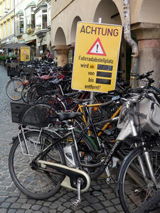 Achtung! Fahrradabstellplatz wird ab 10.09.25 entfernt!