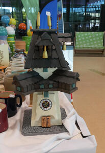 Wooden model of the Uhrturm (clock tower)