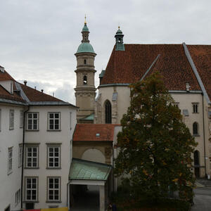 View of Burg from the top of the staircase