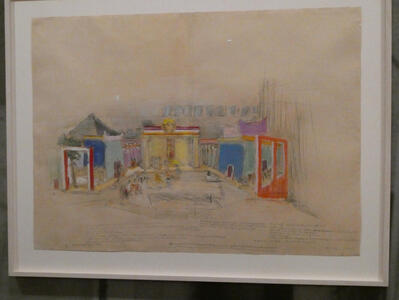 Painting of a street scene