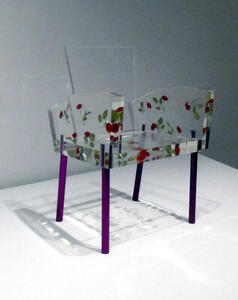 plexiglass painted chair