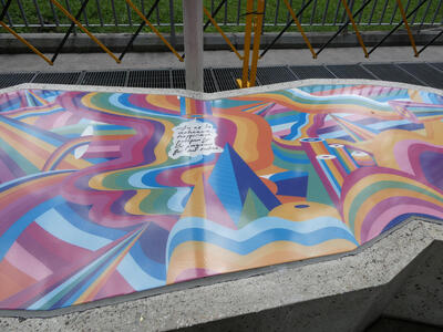 painted bench