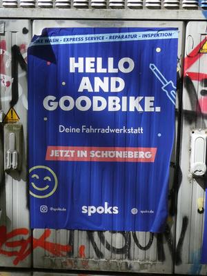 Hello and goodbike. Deine Fahrradwerkstatt jetzt in Schöneberg