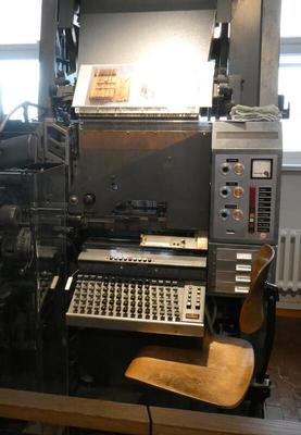 Large linotype machine