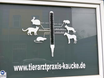 signage vet office animal temps