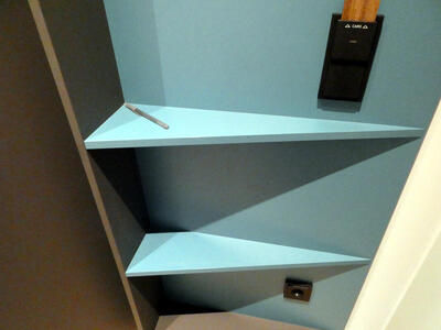 triangular shelves