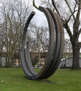 four steel arcs