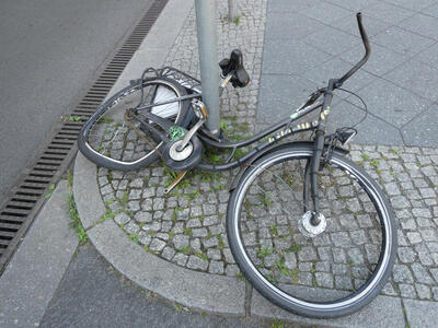 broken bicycle