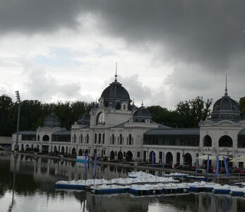 building on lake