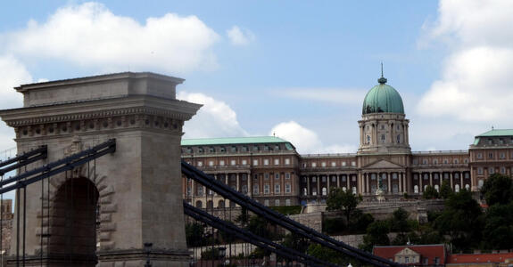 bridge and building