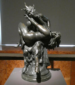 embarrassed faun sculpture