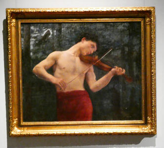 orpheus-playing violin