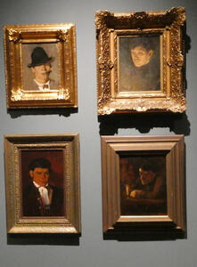 four portraits of men
