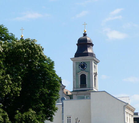 church tower with clock