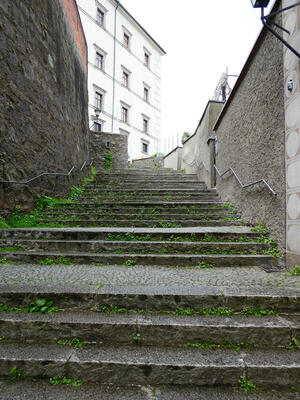 steep stairway