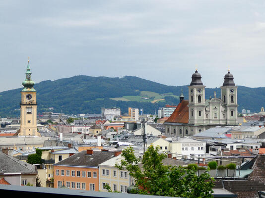 view of linz from castle