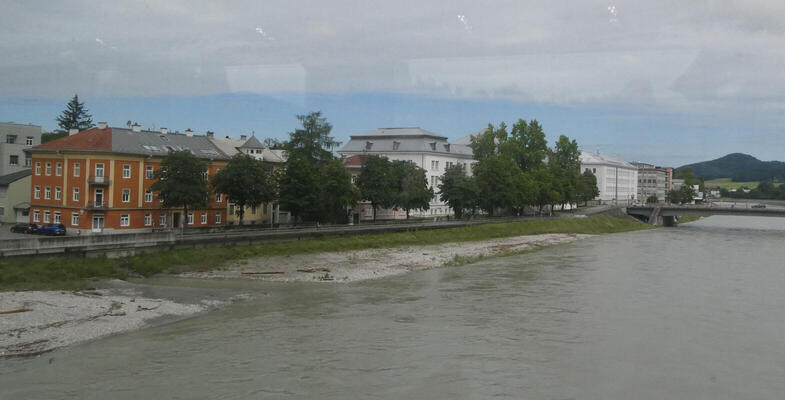 riverfront in Salzburg