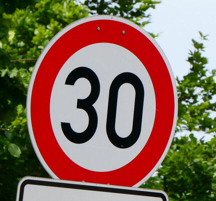 Speed limit 30 sign