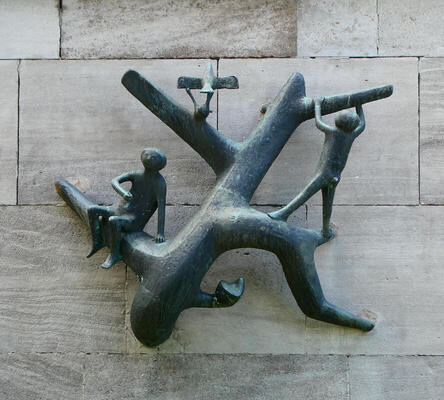 sculpture of children at play