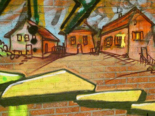 graffiti houses