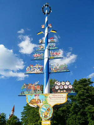decorated pole