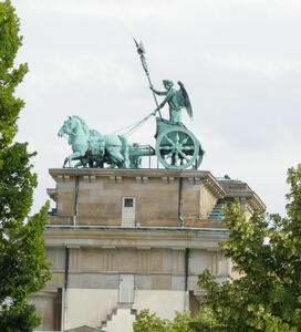 Brandenburg gate side view