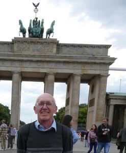 me in front of brandenburg gate
