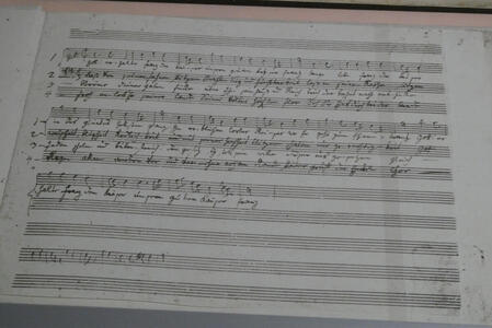 Sheet music by Haydn for the Kaiserhymne