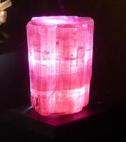 Fuchsia cylindrical crystal